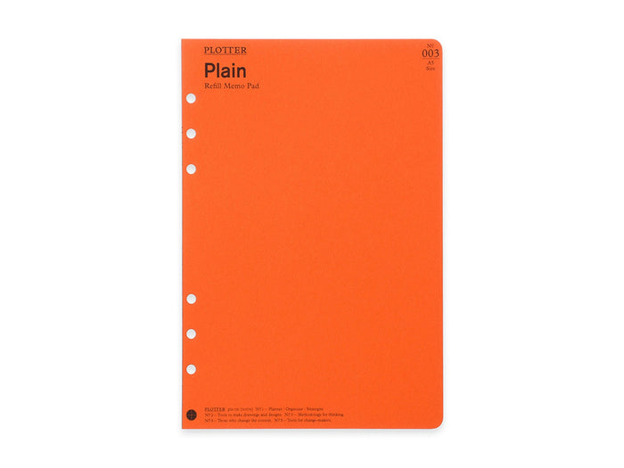PLOTTER Refill Memo Pad Plain - A5 Size