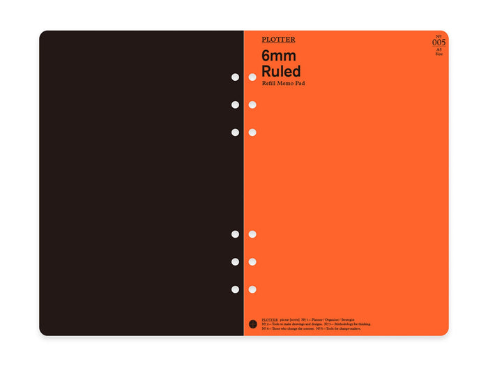 PLOTTER Refill Memo Pad Ruled - A5 Size