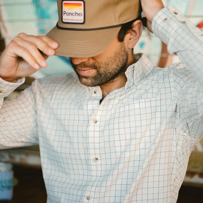 Poncho The Fairhope Poncho Men's Long Sleeve Button Down Shirts Rivers and Glen Trading Co