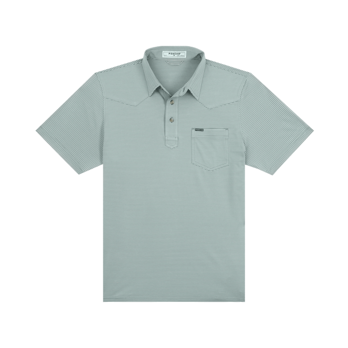 Poncho The Farm to Market Poncho Moss Green And White / XXL Men's Polo Rivers and Glen Trading Co