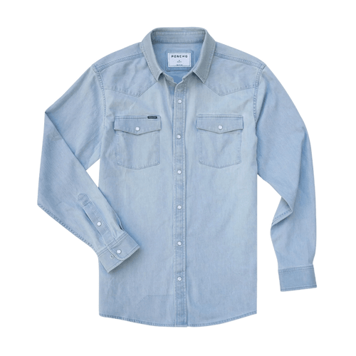 Poncho The Marfa Poncho Men's Long Sleeve Button Down Shirts Rivers and Glen Trading Co
