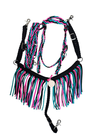 Pony Set- Black, hot pink, and green turquoise