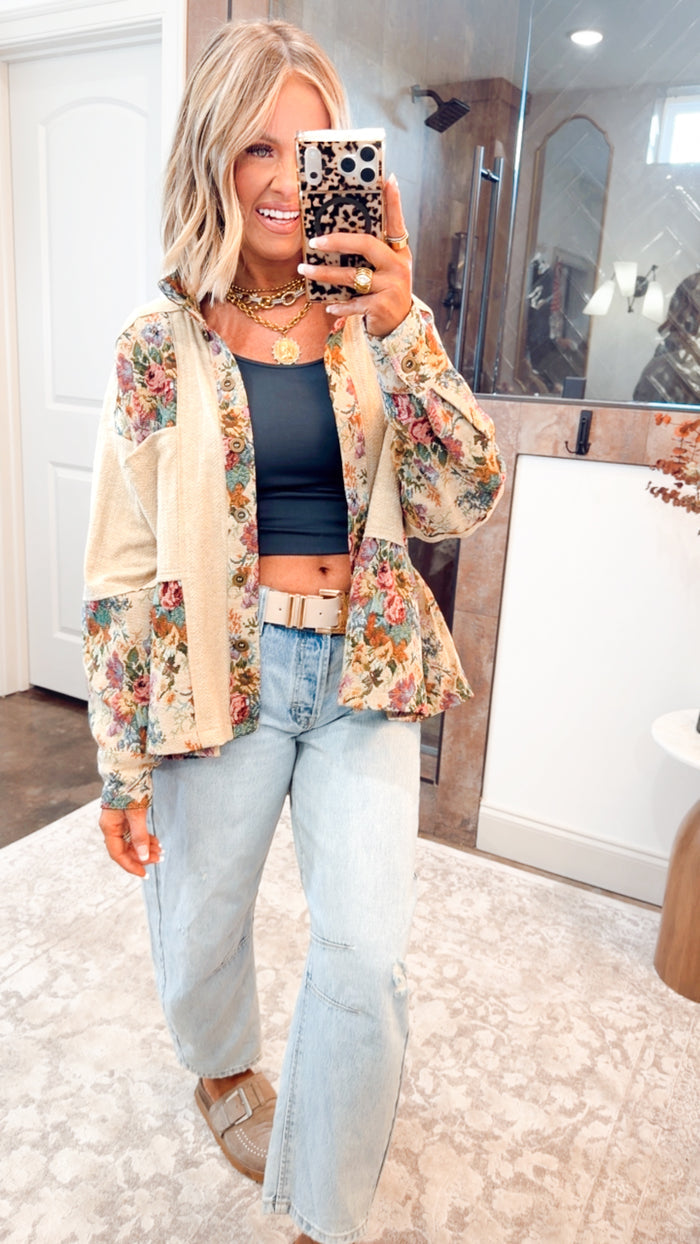 Poppy Peplum Top