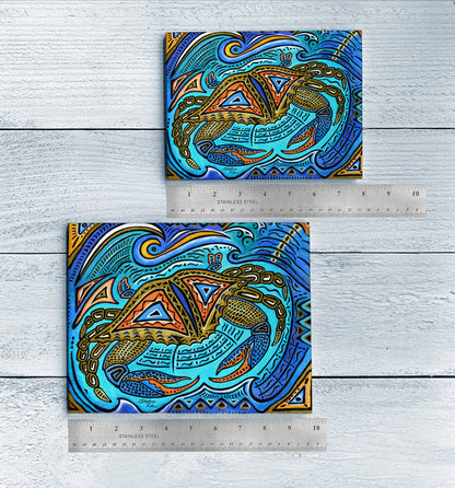 Primitive Crab Ceramic Tile
