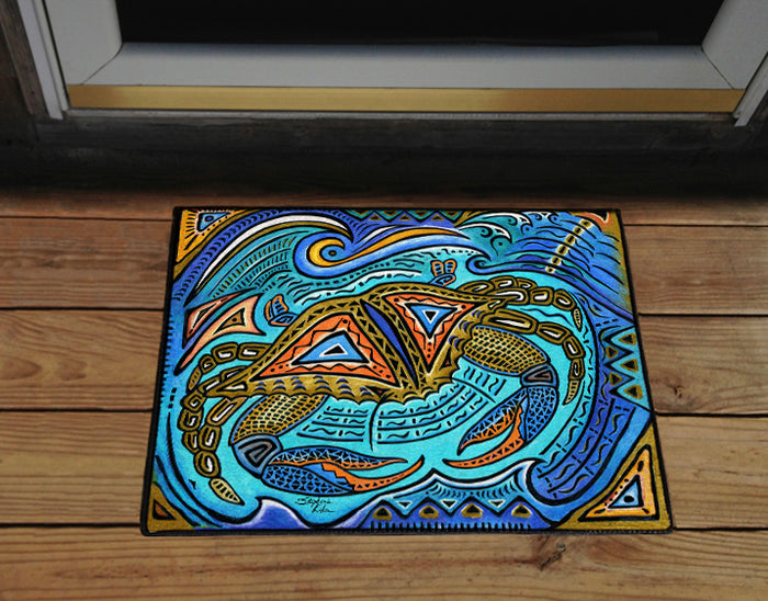 Primitive Crab Door Mat