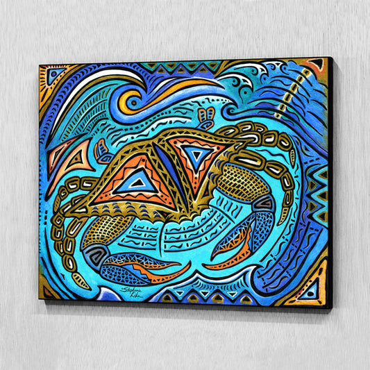 Primitive Crab Wall Art Panel