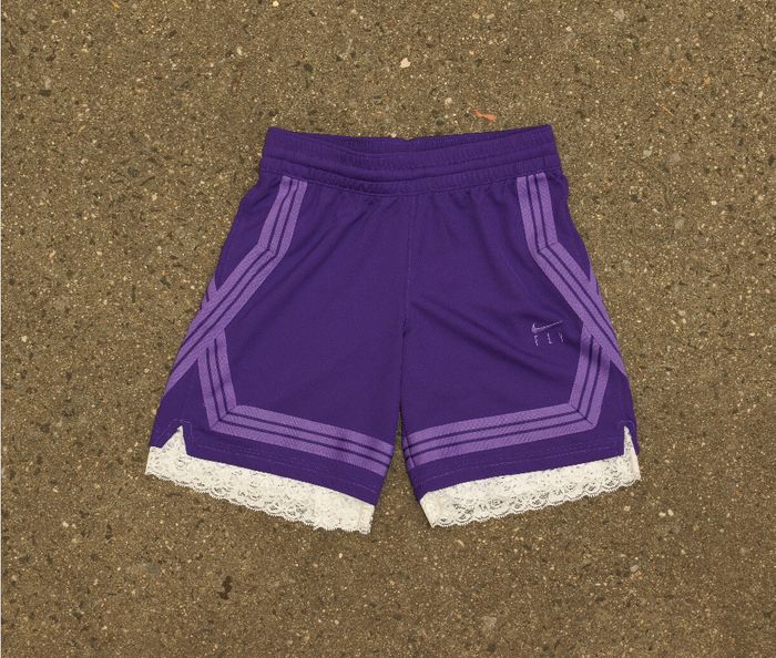 Purple Lace Women’s Basketball Shorts