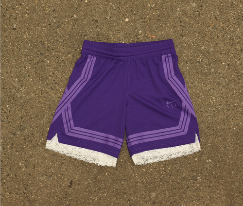Purple Lace Women’s Basketball Shorts