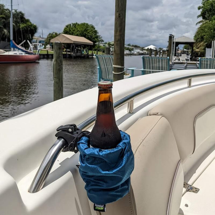 Boat cup holder with beer
