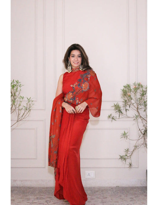 Rangtara Appliqued Saree