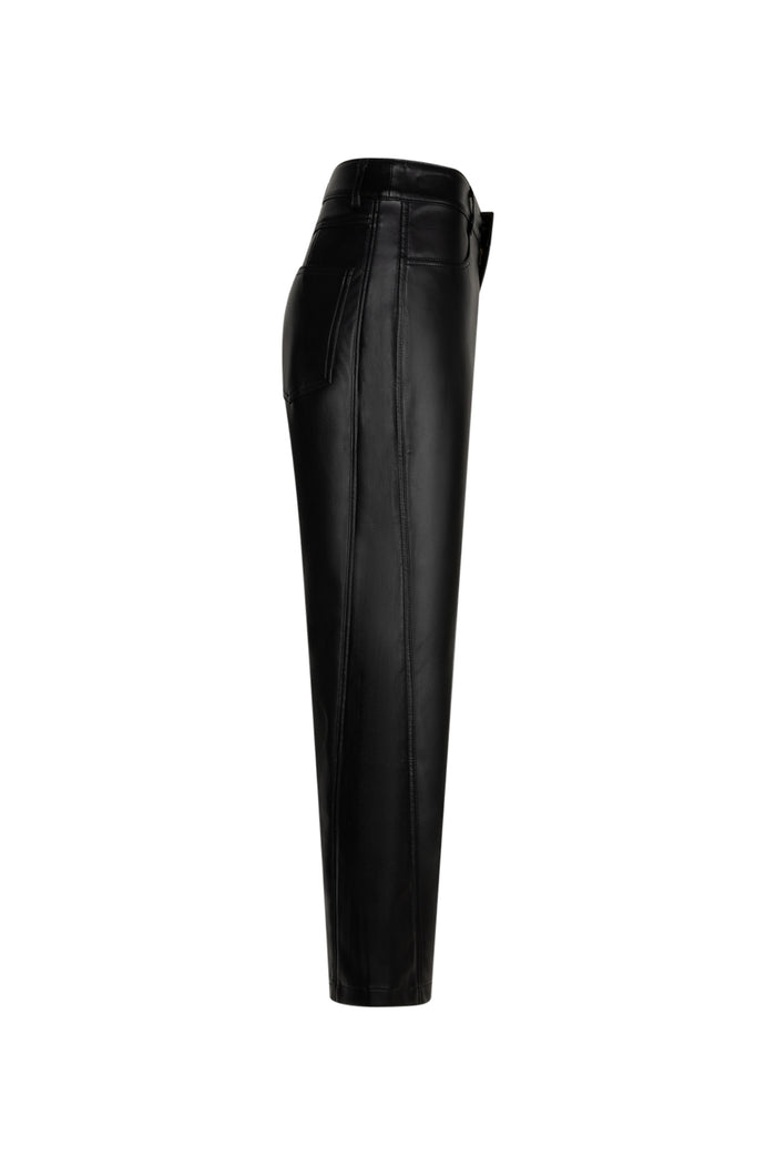 Red Button SRB5079 Caitlina Faux Leather Trousers Black L28 black faux leather trousers Shop Red Button at Dotique