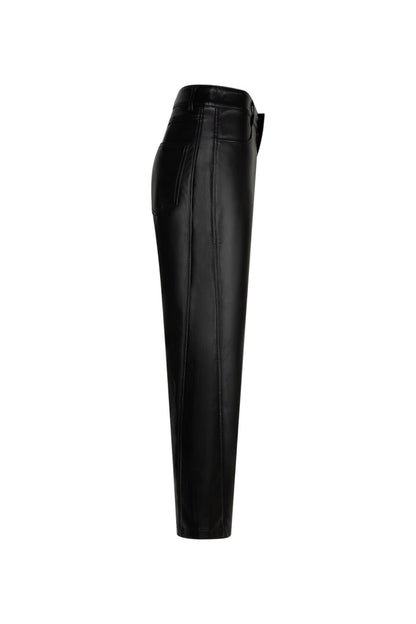 Red Button SRB5079 Caitlina Faux Leather Trousers Black L28 black faux leather trousers Shop Red Button at Dotique