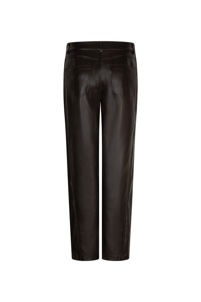 Red Button SRB5079 Caitlina Faux Leather Trousers Espresso L28 Shop Red Button at Dotique