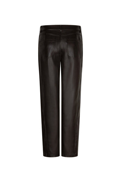 Red Button SRB5079 Caitlina Faux Leather Trousers Espresso L28 Shop Red Button at Dotique