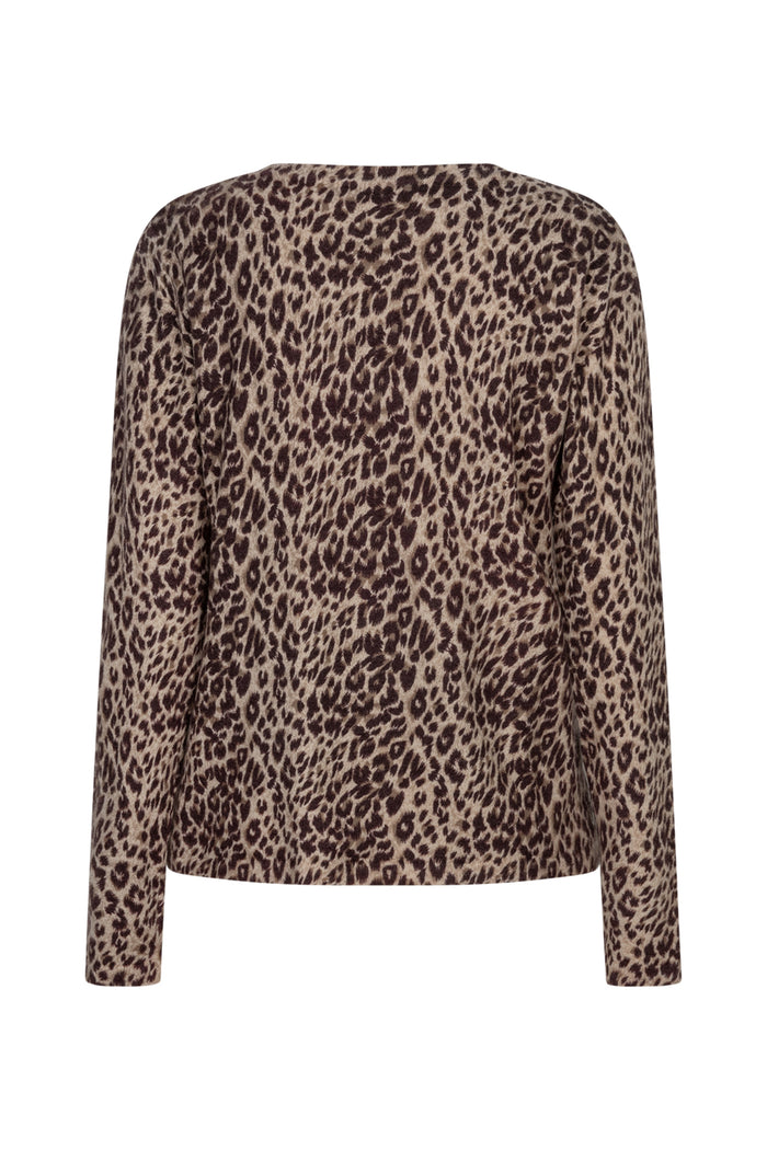 Red Button SRB5084 Sweet Animal Print Jumper Burgundy Shop Red Button at Dotique