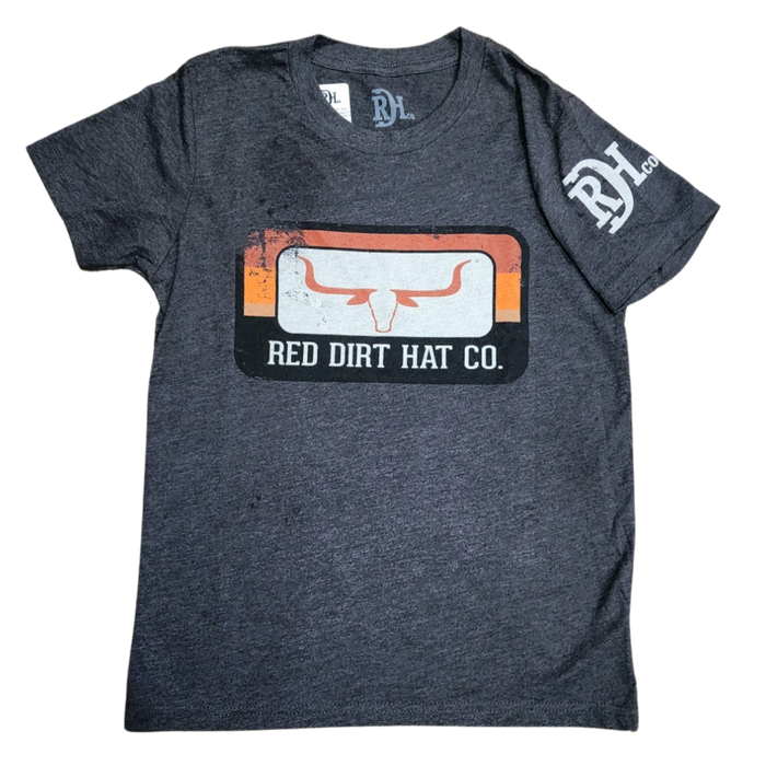 Red Dirt Hat Co. Youth "Runaway" Graphic Tee in Dark Heather Grey