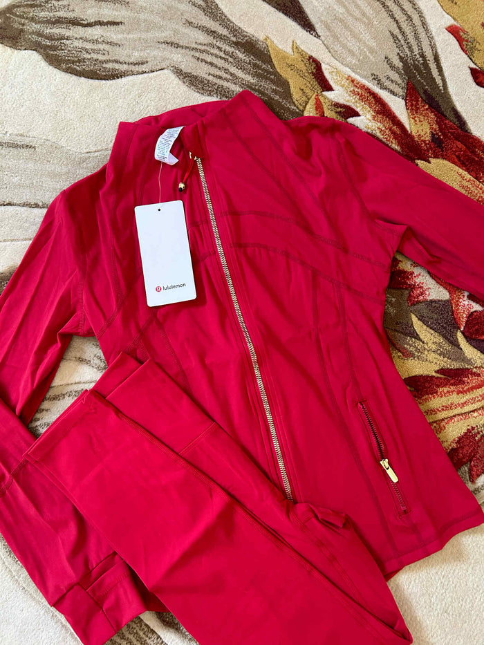 Red leggings set