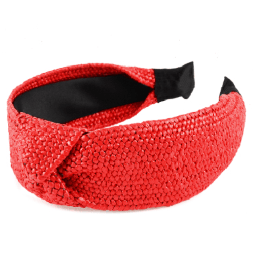 Jenn & Co. Accessories Red Rattan Headband