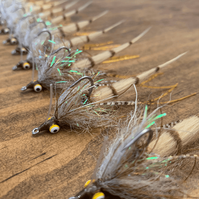 Sight Cast Redfish Cracklin Sight Cast Tan/Brown/Gold 2 Flies Rivers and Glen Trading Co
