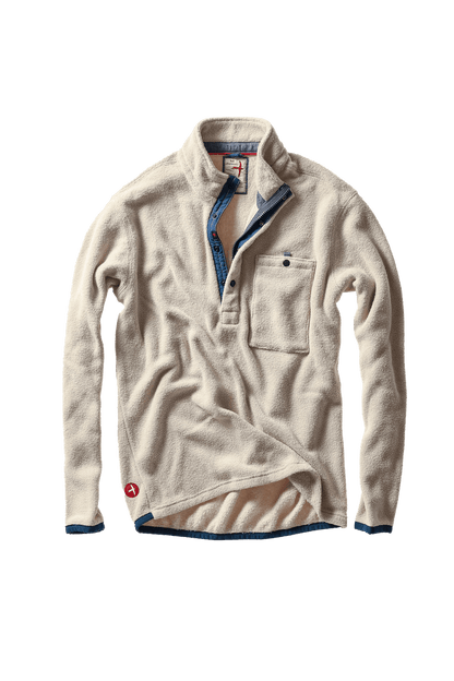 Relwen Terry Snap-Zip Mock Relwen Biscuit / XL Men's Pullovers Rivers and Glen Trading Co
