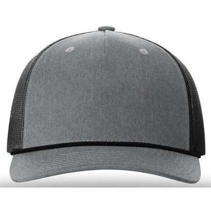 Split Heather Grey/Black w/Black Rope / OSFA