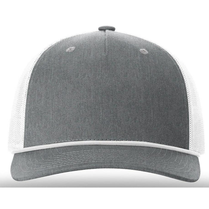 Split Heather Grey/White w/White Rope / OSFA