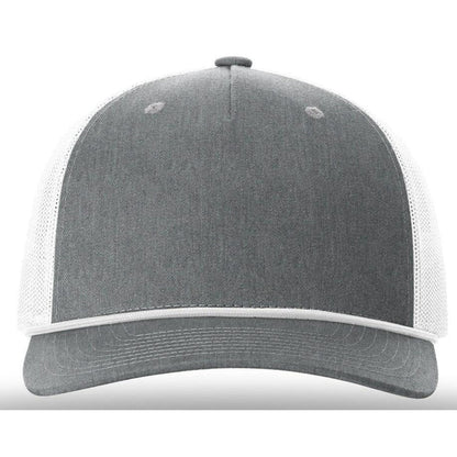 Split Heather Grey/White w/White Rope / OSFA