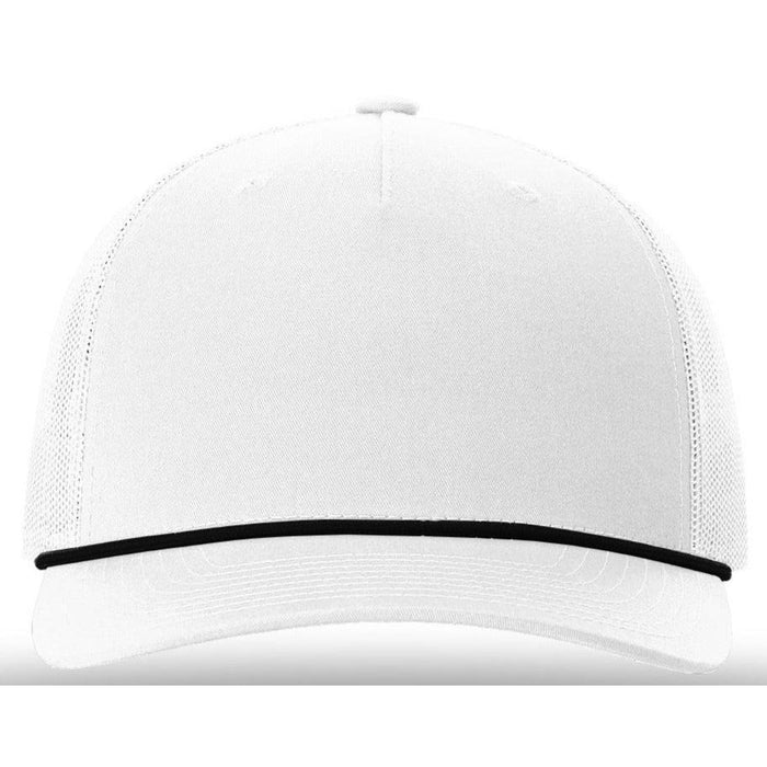 Solid White w/Black Rope / OSFA