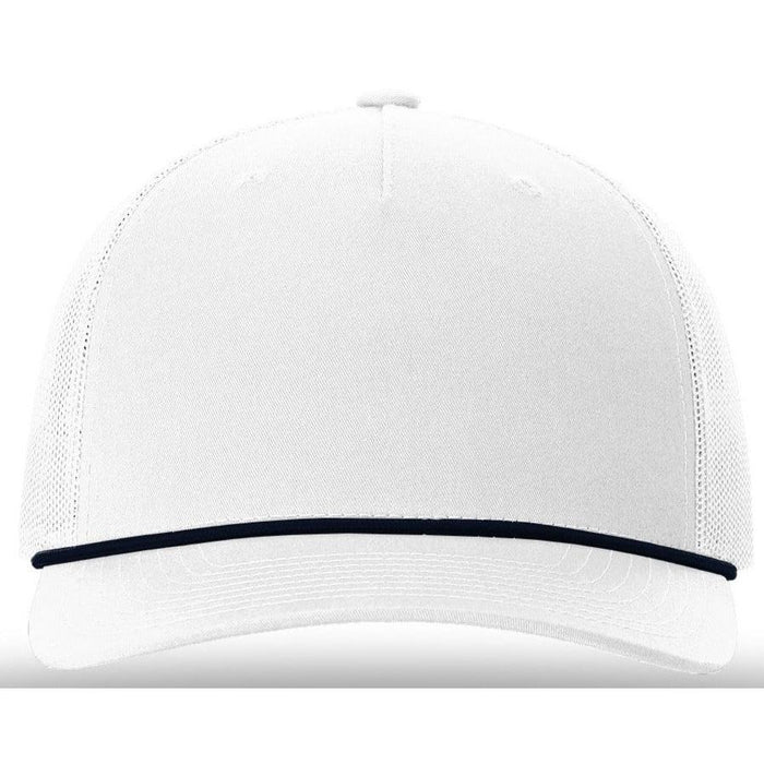 Solid White w/Navy Rope / OSFA