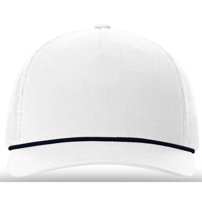 Solid White w/Navy Rope / OSFA