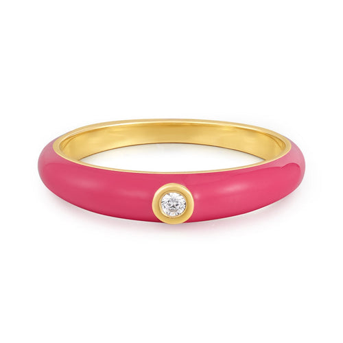 Ring Zirkonia Emaille