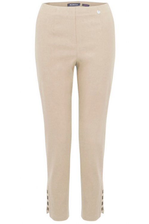 Robell Lena 09 trousers in stretch bengaline with a flattering pull-on fit. Smart, comfortable and easy to wear. Shop now at Dotique.
