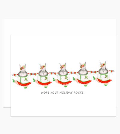 Rockette Bunnies Card
