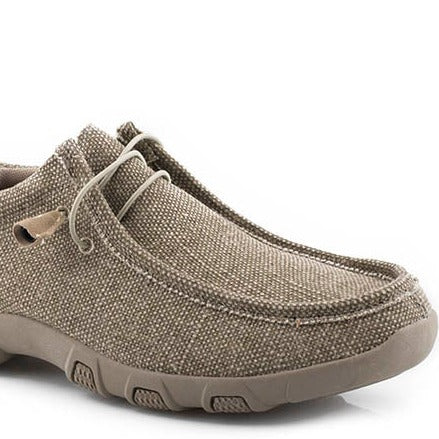 Roper Men's Chillin Canvas Tan Driving Moc