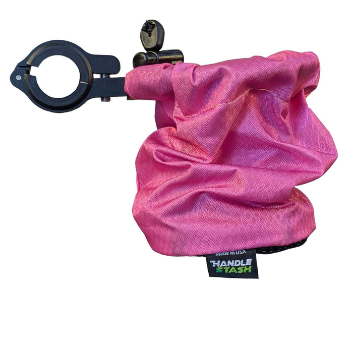 Rose Pink bike cup holder with alloy clamp