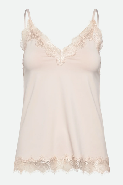 Rosemunde 102507 RWBridget Sleeveless Lace Strap Top Cacao by Rosemunde. Shop Rosemunde at Dotique.