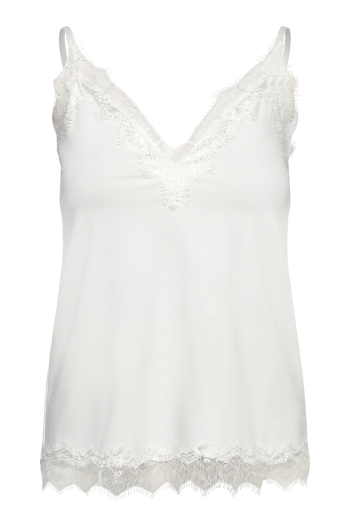Rosemunde 102507 RWBridget Sleeveless Lace Strap Top New White by Rosemunde. Shop Rosemunde at Dotique.
