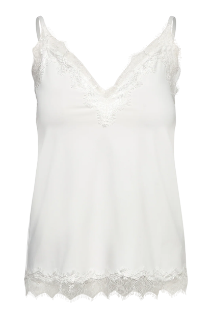 Rosemunde 102507 RWBridget Sleeveless Lace Strap Top New White by Rosemunde. Shop Rosemunde at Dotique.