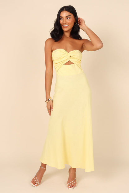 Petal and Pup USA DRESSES Rosetta Dress - Lemon