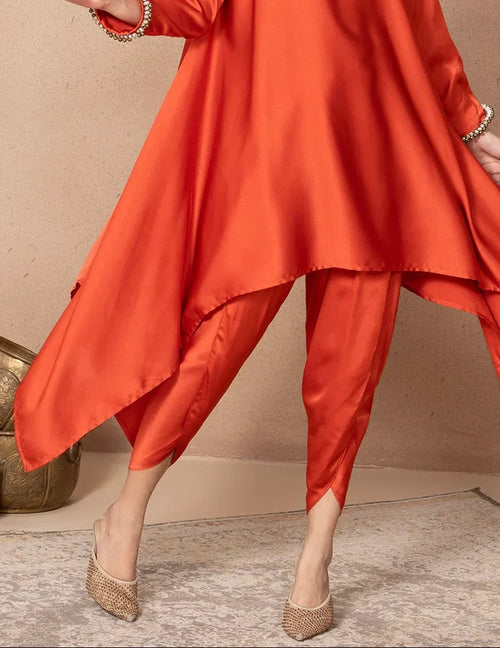 Rust Orange Zola Tulip Pants