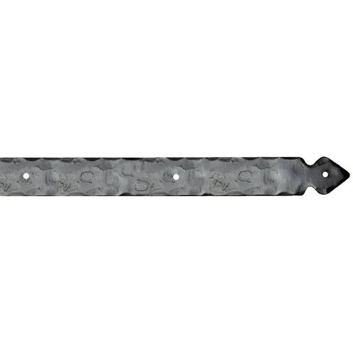 Rustic Wrought Iron Garage Door Dummy Hinge Strap - Old West Iron
