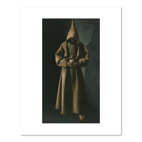 Francisco de ZurbarÃ¡n, Saint Francis of Assisi in His Tomb, 1630/34, Fine Art Prints in various sizes by Museums.Co