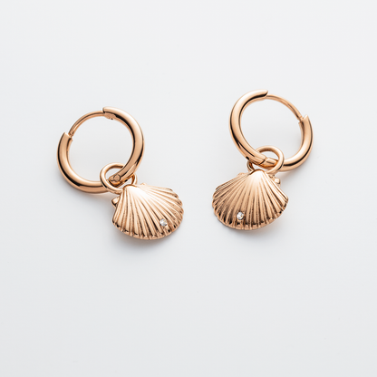 Scallop Ohrring Roségold