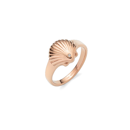 Scallop Ring Roségold