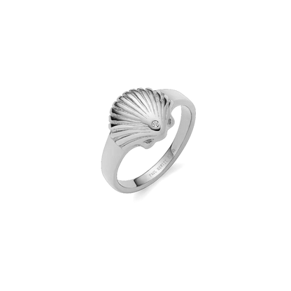 Scallop Ring Silber