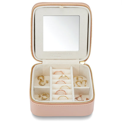 Schmuck Organizer mit Spiegel Medium pink
