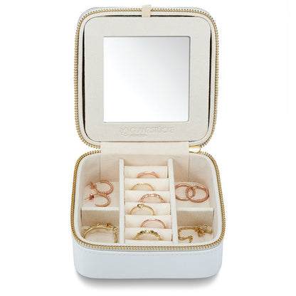 Schmuck Organizer mit Spiegel Medium weiß