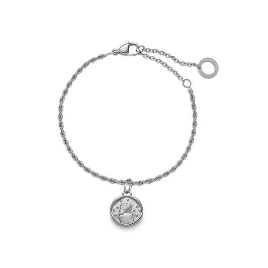 Set Virgo Charm und Armkette Silber