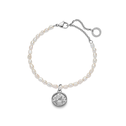 Set Virgo Charm und Armkette Silber