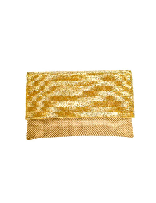 Shimmery golden clutch